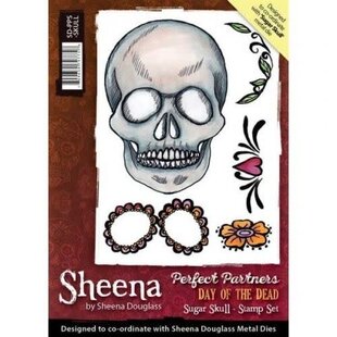 Sheena Douglass Unmounted Stempel A6 Sugar Skull
