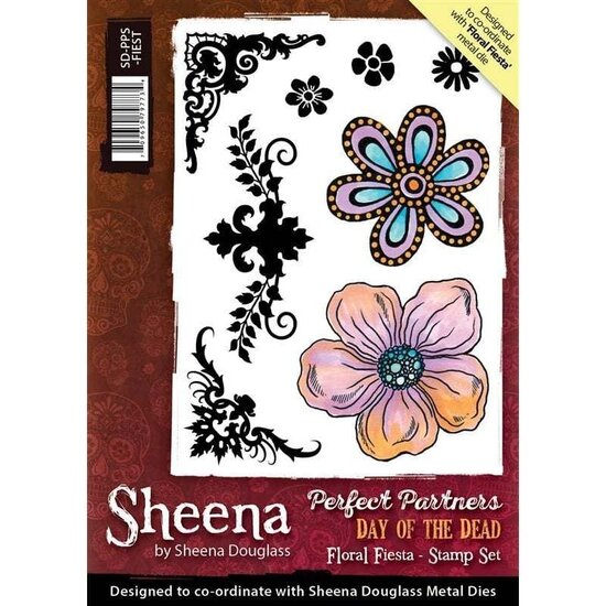 Sheena Douglass Sheena Douglass Unmounted Stempel A6 Floral Fiesta