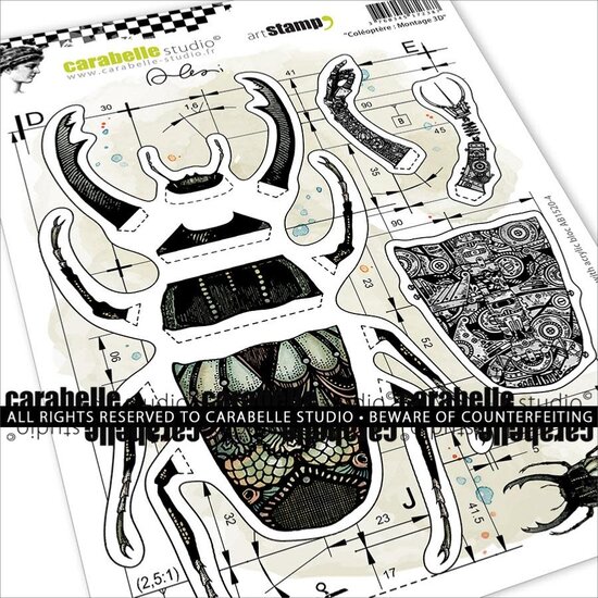 Carabelle Studio Carabelle Studio Stempel A5 Kever 3D-montage van Alexi