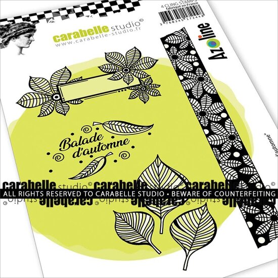 Carabelle Studio Carabelle Studio Stempel A6 Herfstwandeling van Azoline 4st.