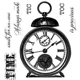 Woodware Clear Stamp Tic Toc