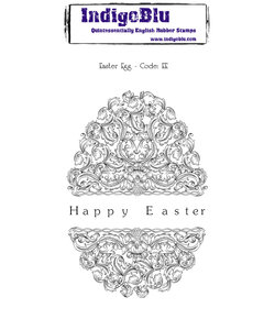 IndigoBlu Rubber Stamp Easter Egg