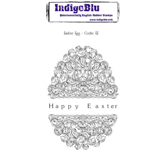 IndigoBlu IndigoBlu Rubber Stamp Easter Egg