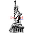 Deep Red Deep Red Rubber Cling Stamp Statue of Liberty
