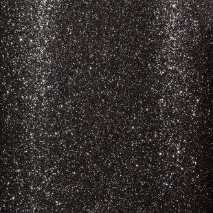 Glitterpapier zelfklevend 30.5x30.5 Zwart/Zilver