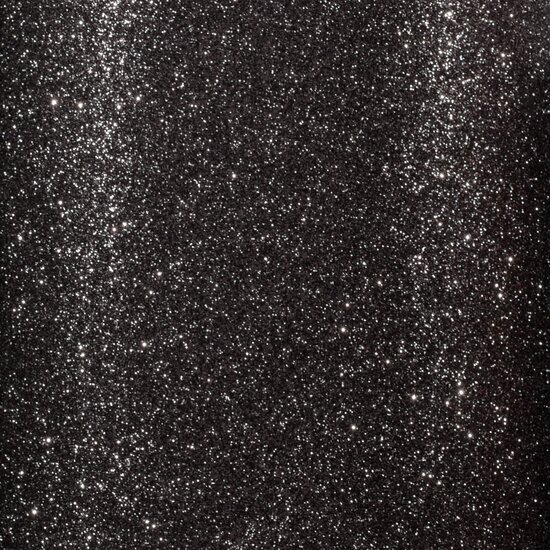 Florence Glitterpapier zelfklevend 30.5x30.5 Zwart/Zilver