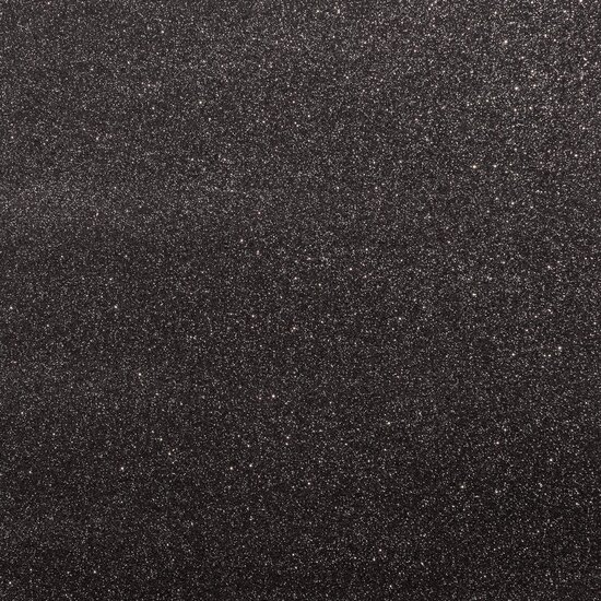 Florence Glitterpapier zelfklevend 30.5x30.5 Zwart/Zilver