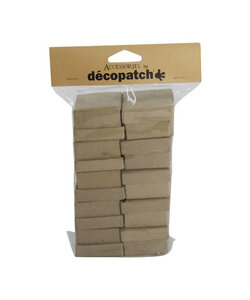 Decopatch Papier Maché Mini Doosjes Vierkant 3x5x5cm. 10st