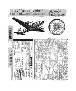 Tim Holtz Cling Stamp Air Travel