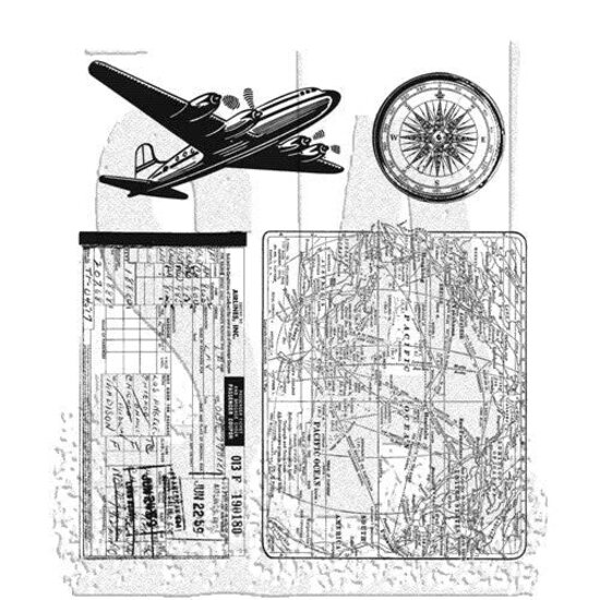 Tim Holtz Tim Holtz Cling Stamp Air Travel