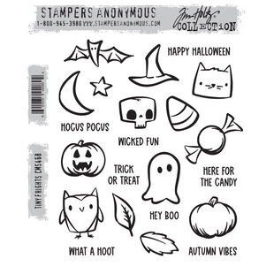 Tim Holtz Cling Stamp Tiny Frights