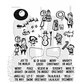 Tim Holtz Tim Holtz Cling Stamp Christmas Cartoons