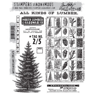 Tim Holtz Cling Stamp Winter Woodlands