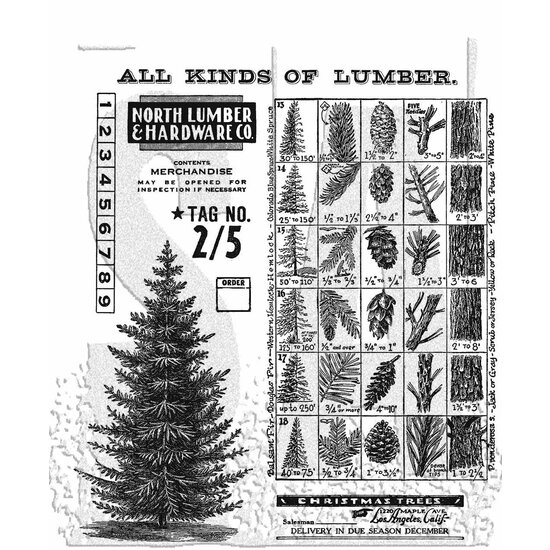 Tim Holtz Tim Holtz Cling Stamp Winter Woodlands