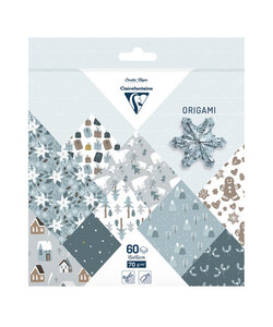 Clairefontaine Origami Paper Polar 60 vel 15x15cm 70gram