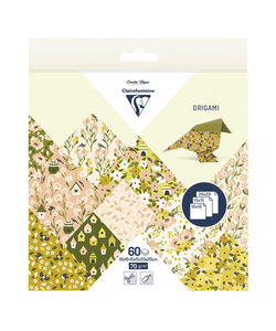 Clairefontaine Origami Paper Lente 61 vel 3 Formaten 70gram