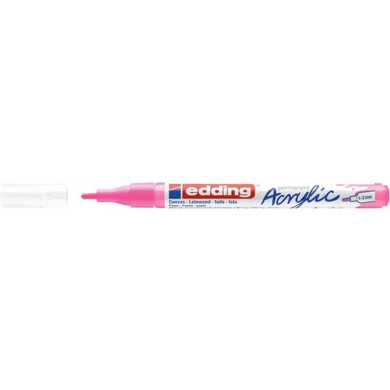 Edding Edding 5300 Acryl Marker Fijn Neon Roze