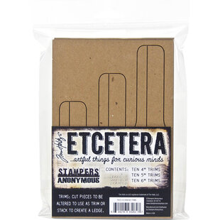 Tim Holtz Etcetera Thickboard Bracket trims 30pcs.