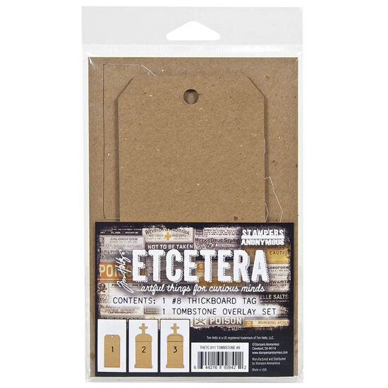 Tim Holtz Tim Holtz Etcetera Thickboard Tombstone #8 2pcs.