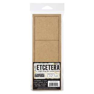 Tim Holtz Etcetera Thickboard Tiles Large 9pcs.