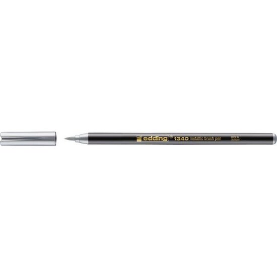 Edding Edding 1340 Brushpen Metallic Zilver