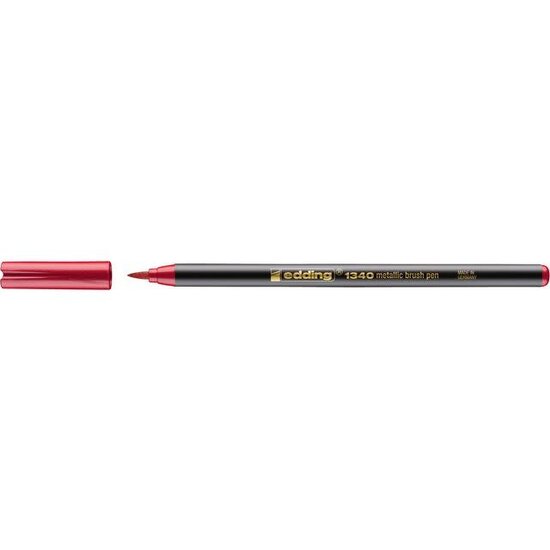 Edding Edding 1340 Brushpen Metallic Rood