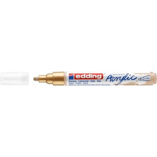 Edding Edding 5100 Acryl Marker medium Rijk Goud