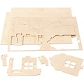 Creativ Company 3D Houten Constructie Set Huis Met Terras 13x19cm
