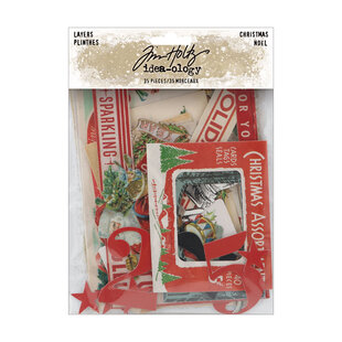 Tim Holtz Idea-Ology Layers Christmas 35pcs.