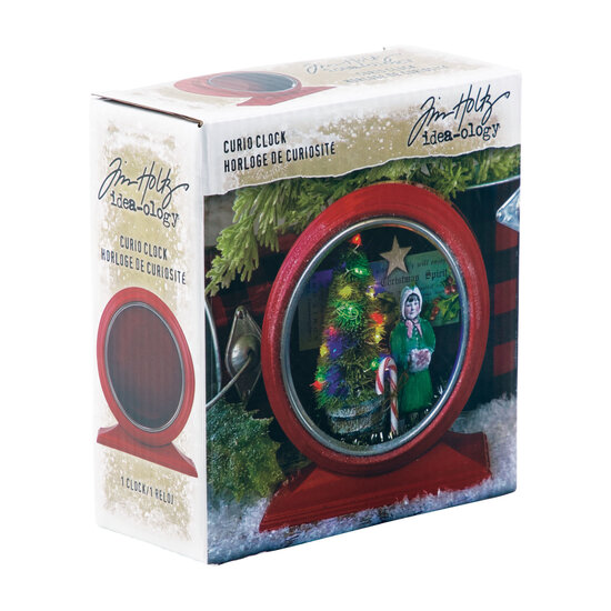 Tim Holtz Tim Holtz Idea-Ology Curio Clock Red Christmas