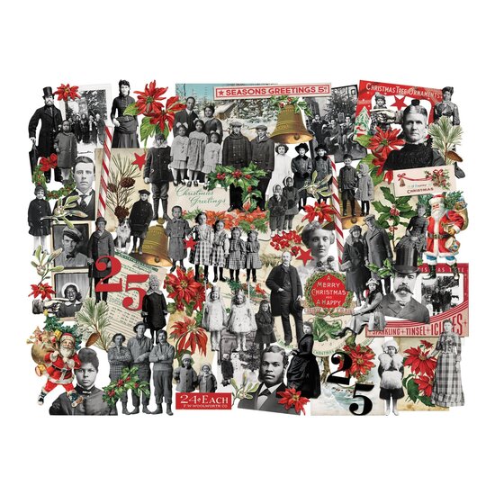 Tim Holtz Tim Holtz Idea-Ology Layers + Paper dolls Christmas 2023 95pcs.