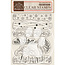 Stamperia Clear stamp  Create happiness Christmas Borders with leaves