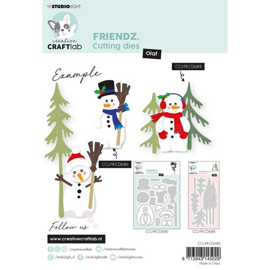 Studio Light Studio Light Creative Craftlab Friendz Cutting Die Olaf