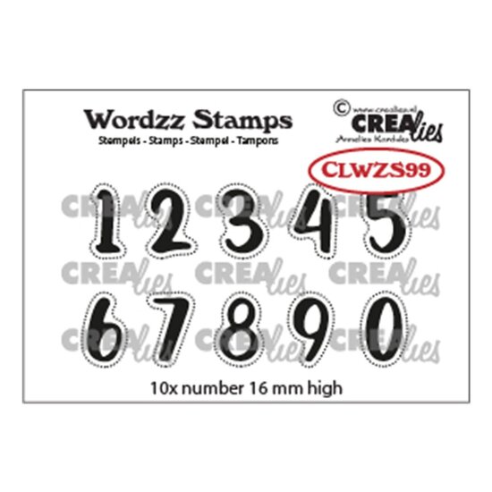 Crealies Crealies Stempel Wordzz Cijfers