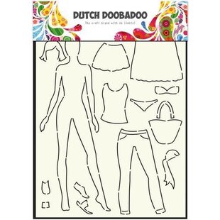 Dutch Doobadoo Mask Stencil Dress Up Doll