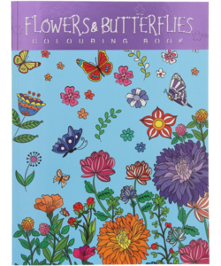 Kleurboek Voor Volwassenen Bloemen/Vlinders