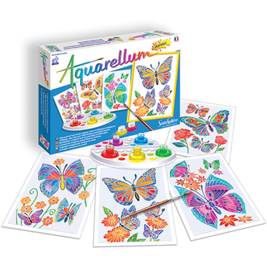 SentoSphere Aquarellum Junior Vlinders en Bloemen Set