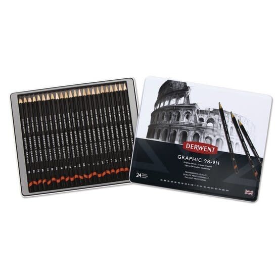 Derwent Derwent Graphic Pencils Set 24st. 9B-9H