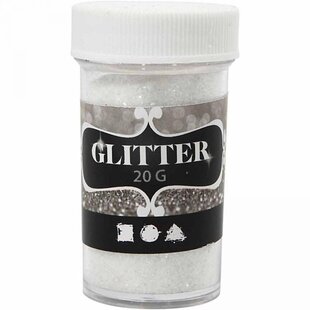 Glitter pot 20gr. Wit