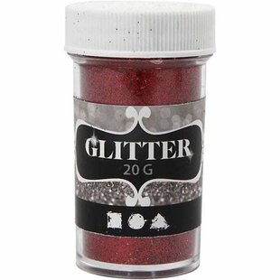 Glitter pot 20gr. Rood