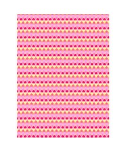 Vel Decopatch Papier Patroon Schubben Rood/Roze/Geel/Oranje