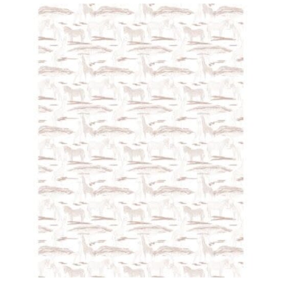 Decopatch Vel Decopatch Papier Patroon Safari Wit/Bruin