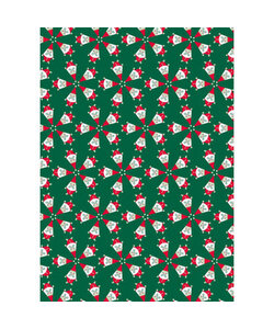 Vel Decopatch Papier Patroon Kerstmannetjes Groen/Rood