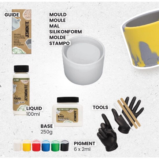 Jesmonite Jesmonite AC100 Kit Micro Theelichthouder