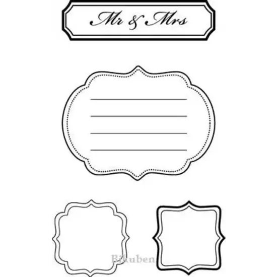 CREA Making Memories Clear Stamp Mini Journaling Wedding