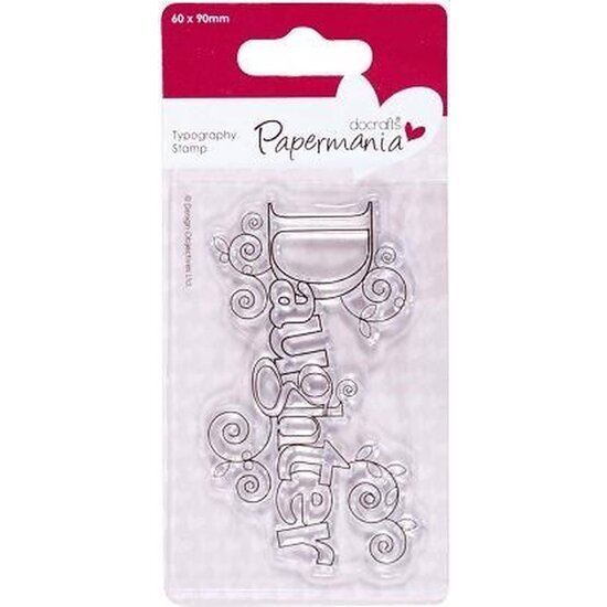 DoCrafts DoCrafts Papermania Clear Stamp Typography Daughter 60x90mm