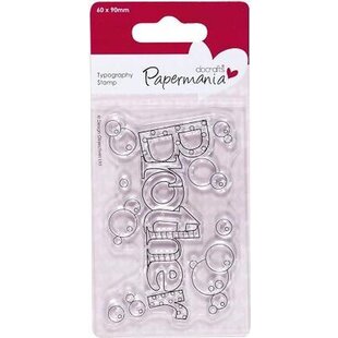 DoCrafts Papermania Clear Stamp Typography Brother 60x90mm
