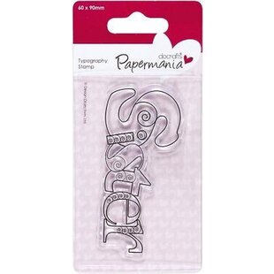 DoCrafts Papermania Clear Stamp Typography Sister 60x90mm