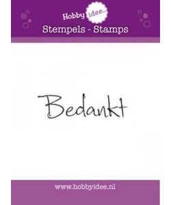 Hobby Idee Clear Stamp Bedankt