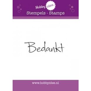 Hobby Idee Clear Stamp Bedankt